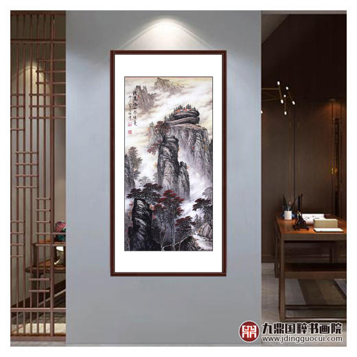 高云鹏《秋高满山春佳色》68*138cm 山水竖幅作品 玄关/办公室挂画 商品图3
