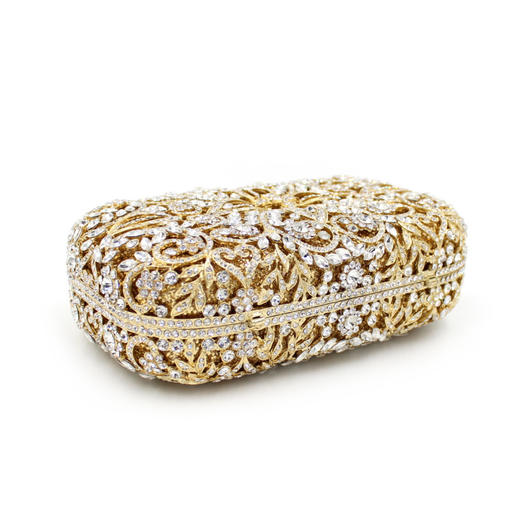 MRY-BL038水钻包缕空金属水晶晚宴包手工镶钻包 商品图2