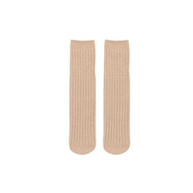 莫兰迪色保暖中筒袜（卡其色）