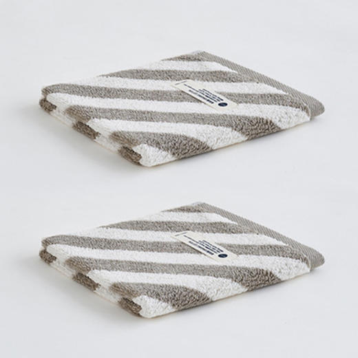 斜纹有机棉方巾（灰色） 商品图0