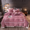 LY-秋冬加厚宽边牛奶绒四件套冬季保暖双面珊瑚绒加绒床单被套 商品缩略图2