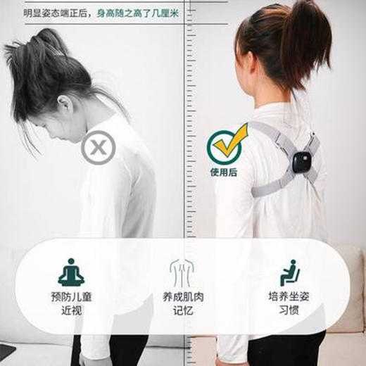 必备防驼背防近视神器，就选未来视界智能感应矫正仪！ 商品图1