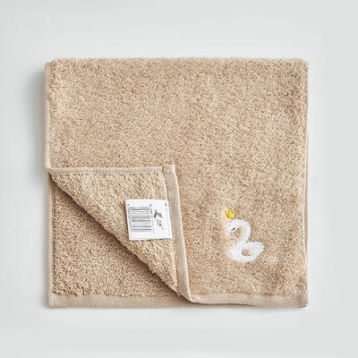 刺绣小天鹅童巾（咖色） 商品图0