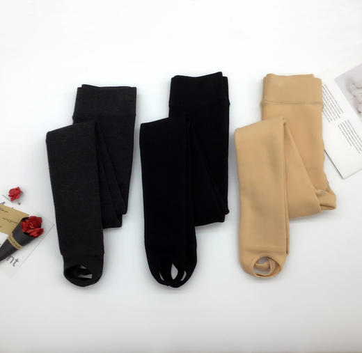 竹纤维儿童加绒踩脚打底裤8158 商品图1