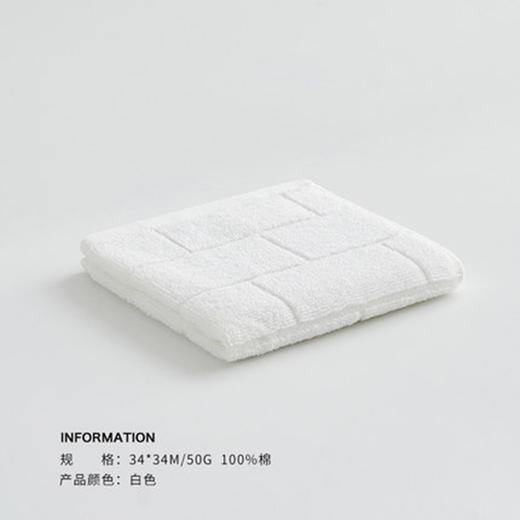 德国鲁道夫抗菌方巾（白色） 商品图0