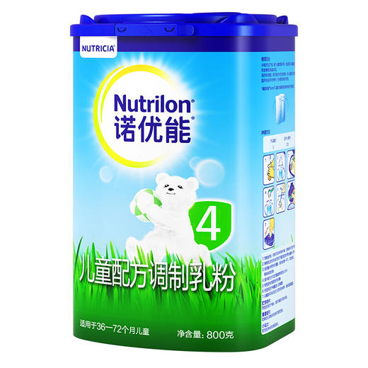 诺优能儿童配方调制乳粉（36-72月龄4段）800g 商品图1