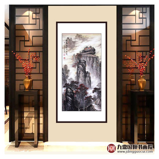 高云鹏《秋高满山春佳色》68*138cm 山水竖幅作品 玄关/办公室挂画 商品图2