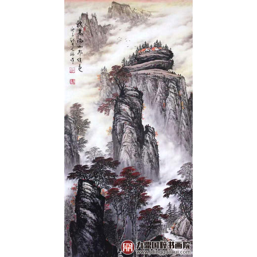 高云鹏《秋高满山春佳色》68*138cm 山水竖幅作品 玄关/办公室挂画 商品图1