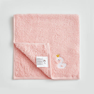 刺绣小天鹅童巾（粉色） 商品图0