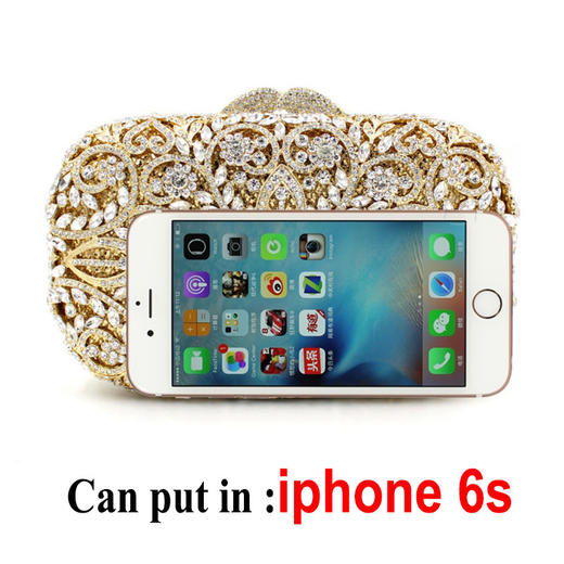 MRY-BL038水钻包缕空金属水晶晚宴包手工镶钻包 商品图4