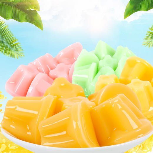 正紫云果冻布丁 2000g/箱 约88枚 4种口味：苹果,菠萝,芒果,草莓  好吸果冻 包邮 商品图4