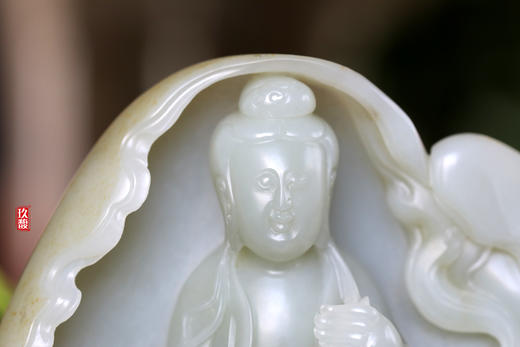 和田玉（白玉）籽料摆件--坐观音 942g 商品图1
