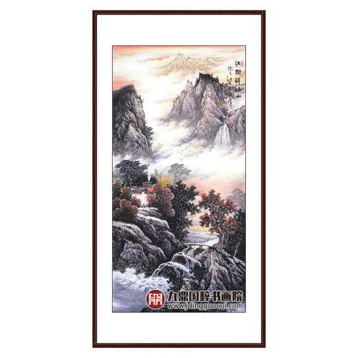 高云鹏《红樹醉秋山》68*138cm 山水竖幅作品 玄关/办公室挂画 商品图0