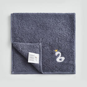 刺绣小天鹅童巾（深蓝色）