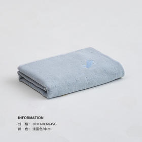 纱布兔童巾（浅蓝色）