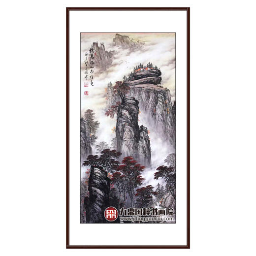 高云鹏《秋高满山春佳色》68*138cm 山水竖幅作品 玄关/办公室挂画 商品图0