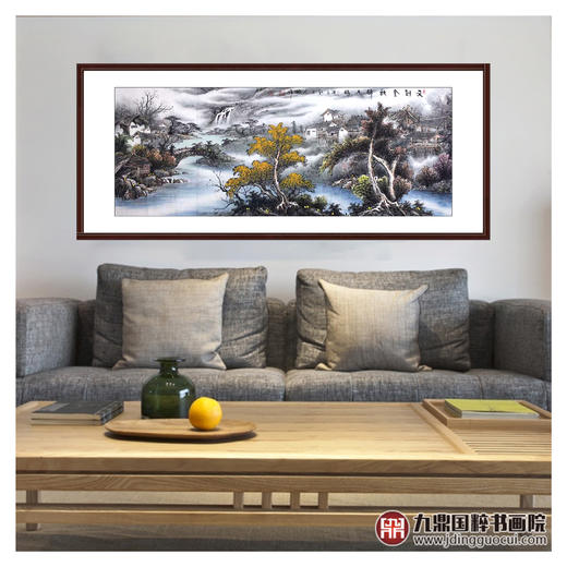 高云鹏《又到金秋醉人时》68*178cm 山水横幅作品 客厅/卧室挂画 商品图3