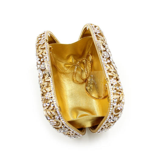 MRY-BL038水钻包缕空金属水晶晚宴包手工镶钻包 商品图3