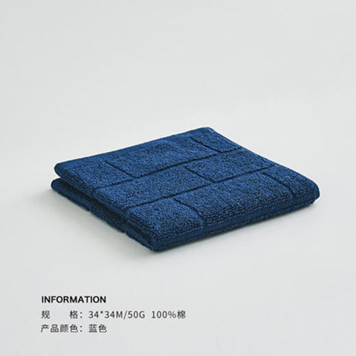 德国鲁道夫抗菌方巾（蓝色） 商品图0