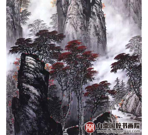 高云鹏《秋高满山春佳色》68*138cm 山水竖幅作品 玄关/办公室挂画 商品图5