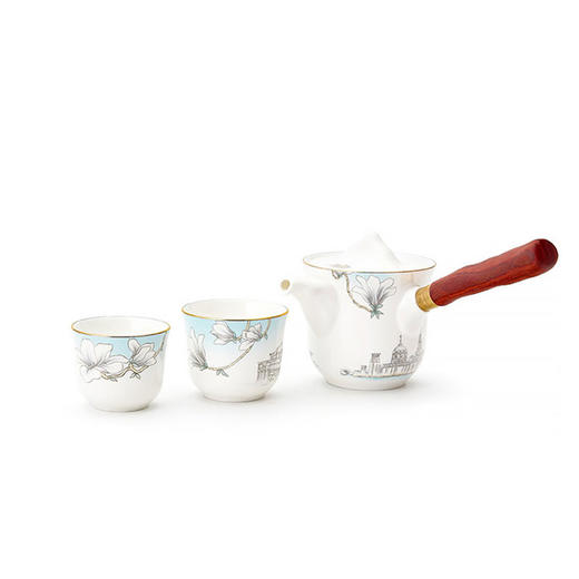 行云若水玉兰花开4头旅行茶具 商品图2