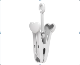 免叠衣收纳衣架的夹子+连接杆