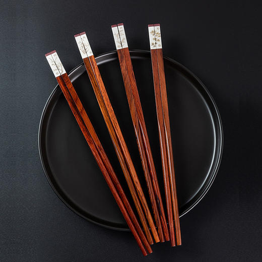 梅兰竹菊红酸枝木筷 商品图4