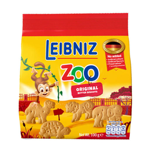 百乐顺动物形原味饼干100g 商品图0
