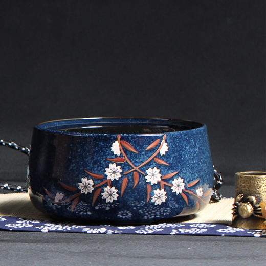 电器-电陶炉-莺歌烧-黑底幽兰电陶炉 商品图2