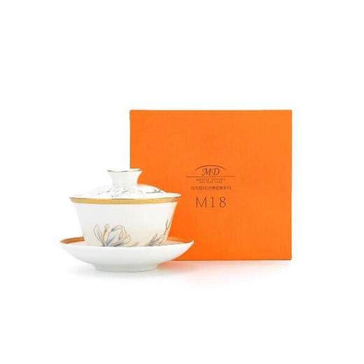 进博珐琅彩三件盖碗 商品图0