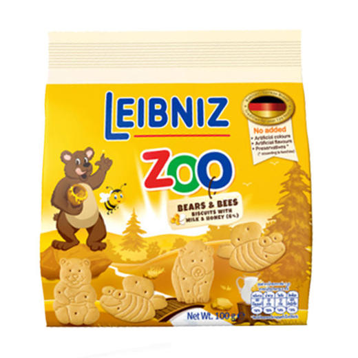 百乐顺小熊蜜蜂型饼干100g 商品图0
