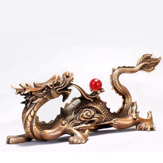 直播专属祥龙吐珠纯铜摆件05家居客厅装饰品办公室开业送礼摆设