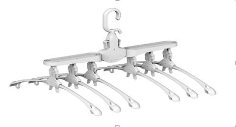 免叠衣收纳衣架+（6个挂钩和36个夹子）                     （6个装--小号款） 商品图0