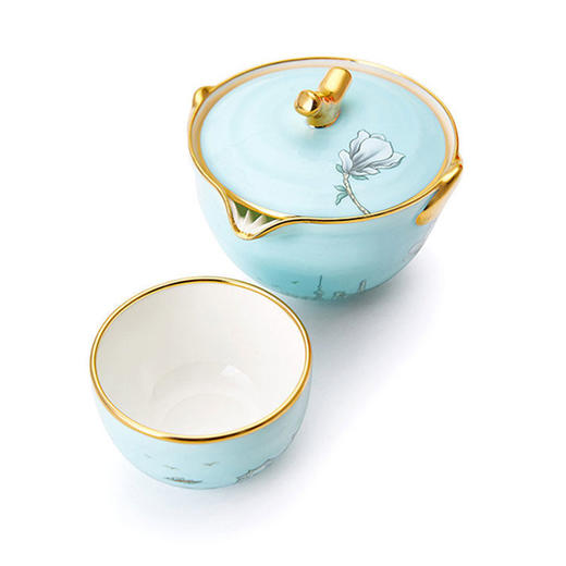 行云若水玉兰花开茶具 商品图3