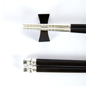 如意花丝包银筷