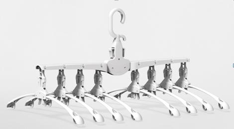 免叠衣收纳衣架 +（8个挂钩和48个夹子）                    （8个装小号款） 商品图0