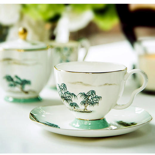 西湖盛宴2头莲蓬咖啡具 商品图1