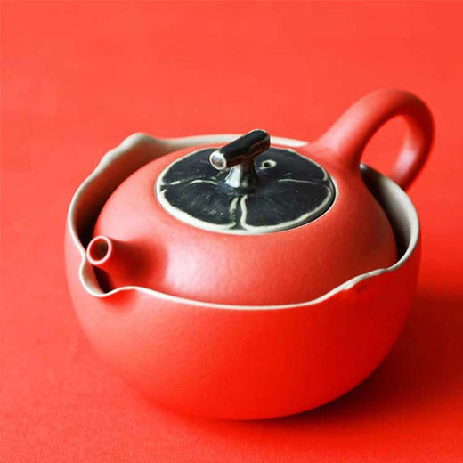 事事如意现代成套茶器朱漆釉1壶1海4杯1盘 商品图2