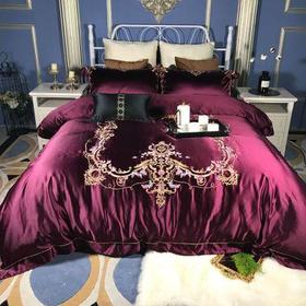 MMFZ-UR20190013新款高端真丝纯棉刺绣床上四件套