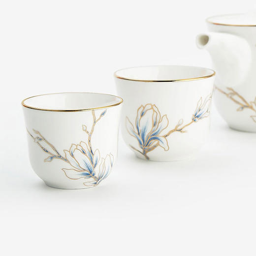 黄金珐琅彩4头进博旅行茶具 商品图4