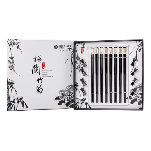 梅兰竹菊黑酸枝木筷 商品图0