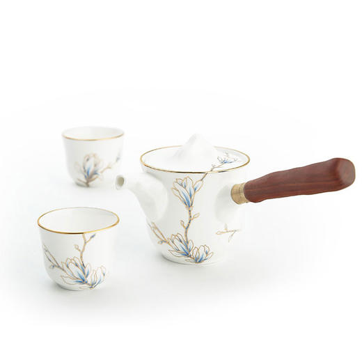 黄金珐琅彩4头进博旅行茶具 商品图3