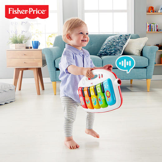 费雪婴儿健身架脚踏钢琴健身器0-1岁宝宝玩具多动能音乐脚踩钢琴 商品图1