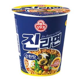 不倒翁真拉面原味不辣65g오뚜기진라면컵순한맛65g