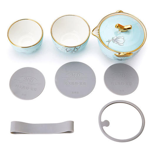 行云若水玉兰花开茶具 商品图1