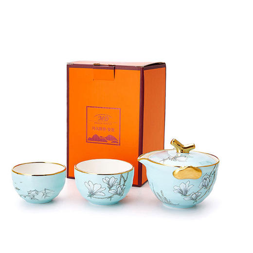行云若水玉兰花开茶具 商品图4