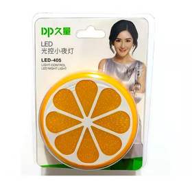 【6.9元/个】久量小夜灯光控橙子405（1114515）