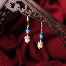 JGL-03220088显脸瘦的耳环江南美人珍珠耳坠个性百搭耳饰潮人