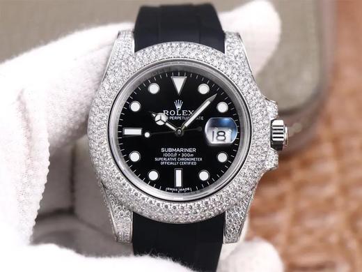 劳li士改装潜航者水鬼‬玩毒货，用采用Eta2836全自动械机‬机芯，送一付橡胶表带，男士腕表，皮表带，密底，自动机械机芯 商品图0