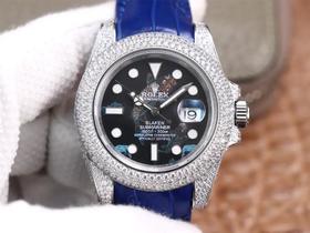 劳li士改装潜航者水鬼‬玩毒货，用采用Eta2836全自动械机‬机芯，送一付橡胶表带，男士腕表，皮表带，密底，自动机械机芯